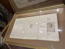 2 Framed Silk Souvenir From Garrick Theatre, Rudyard Kipling 1899.