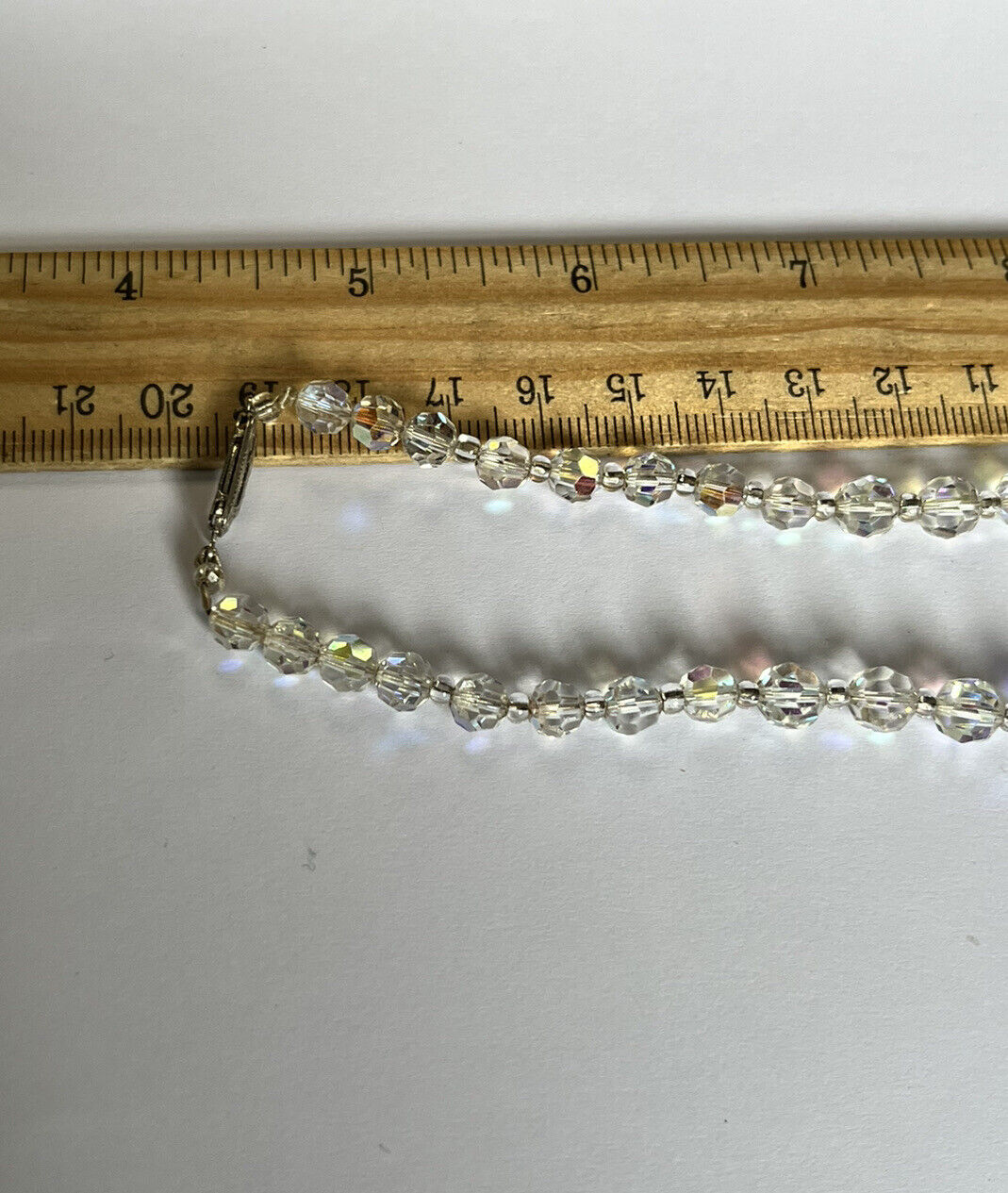 Vintage Aurora Borealis Beaded Necklace