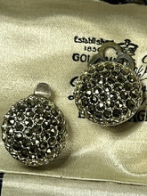 Vintage Silver Tone Marcasite Clip on Earrings