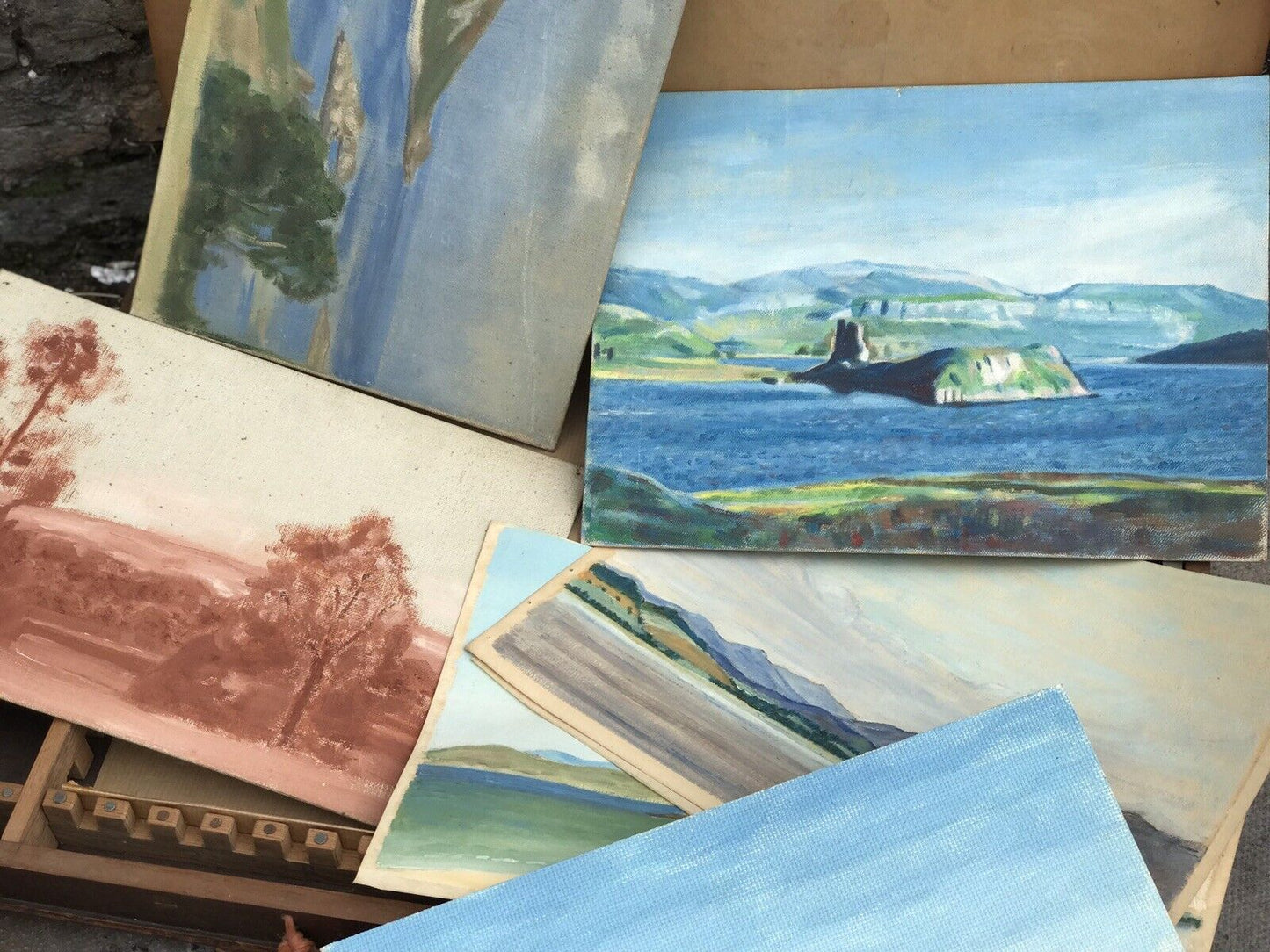 Collection Of Works By Richard Sherrin Royal Academy 1930-36 Including Carrycase