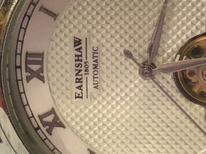 Earnshaw Automatic Men’s Wristwatch With Earnshaw Tan Leather Strap.