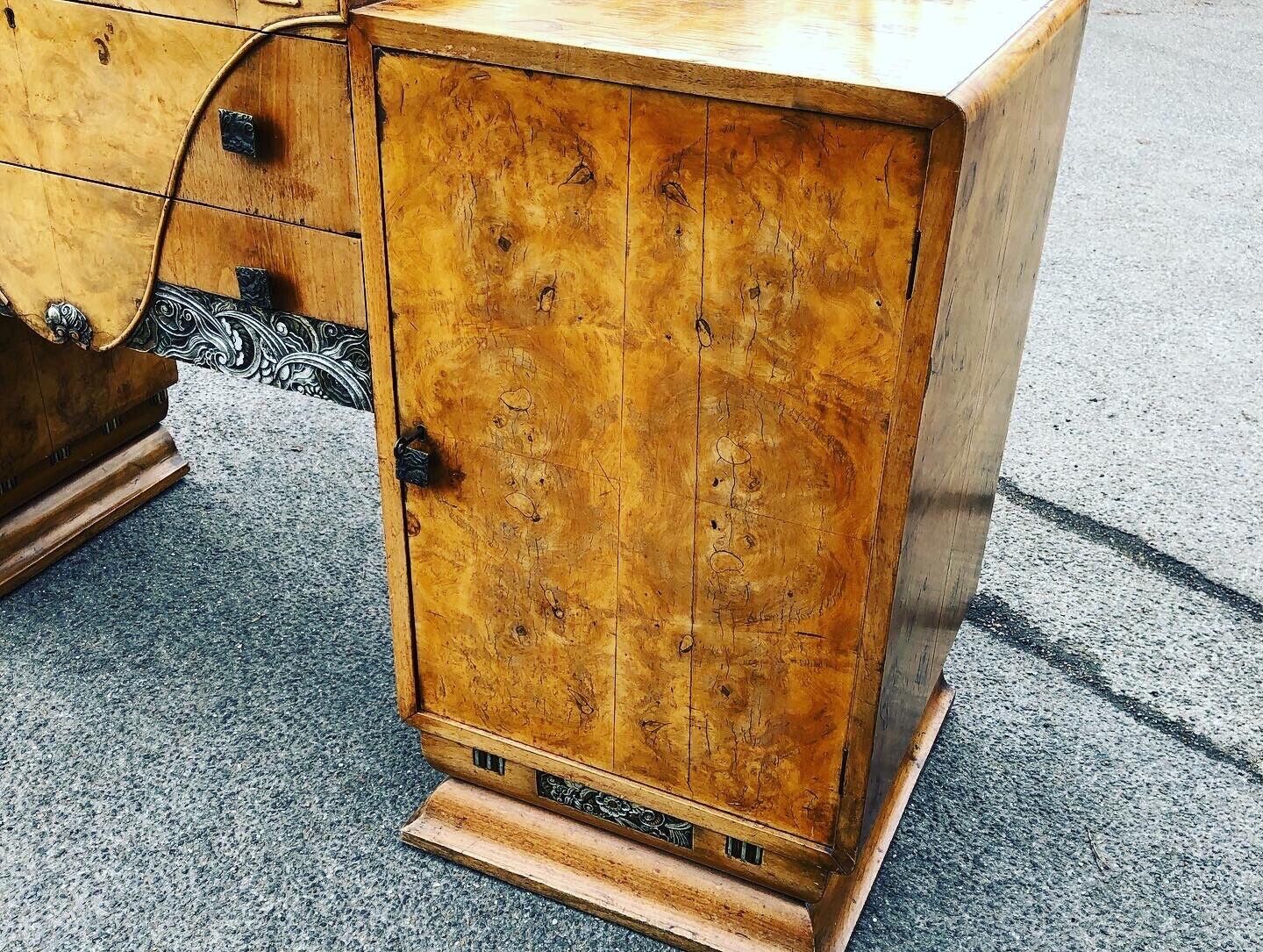 Art Deco Walnut Sideboard.