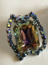 Vintage Rainbow Glass Clip On Earrings Earrings