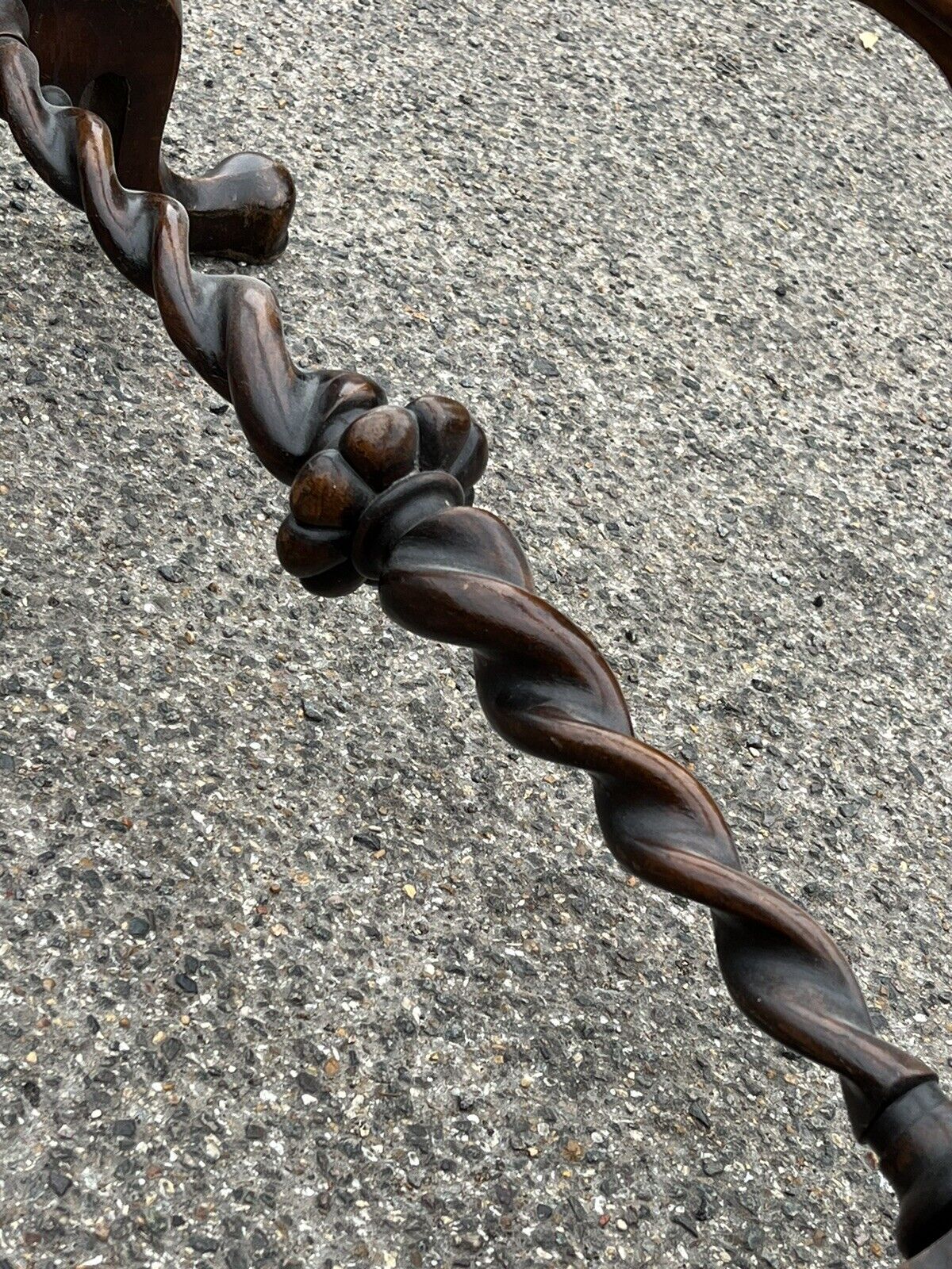 Antique  Mahogany Embroidery/ Tapestry Stand