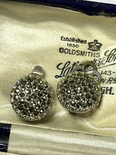 Vintage Silver Tone Marcasite Clip on Earrings