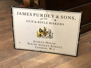 James Purdy & Sons Enamel Sign. We ship Worldwide.