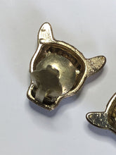 Vintage Jaguar Leopard Diamanté Clip On Earrings