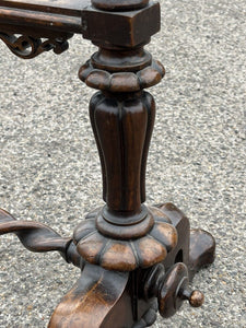 Antique  Mahogany Embroidery/ Tapestry Stand
