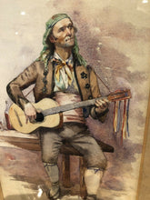 Spanish Guitarist Watercolour