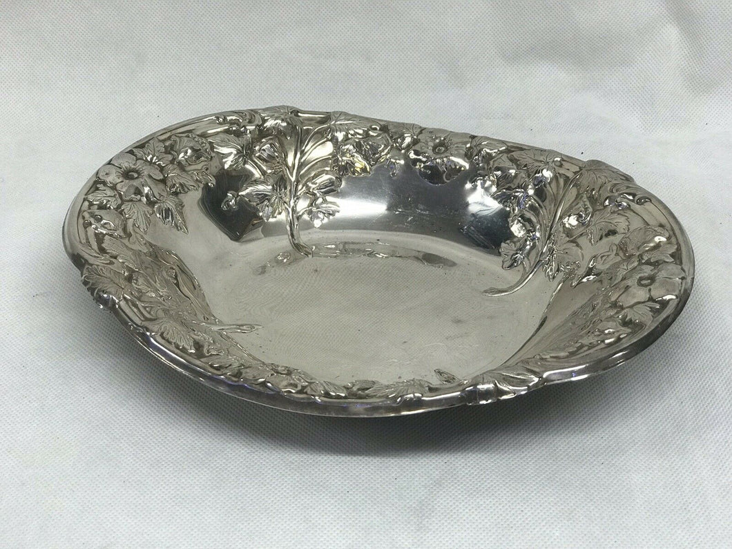 Silver Plate Grape Dish