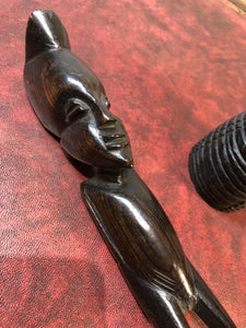 Carved figure and letter opener