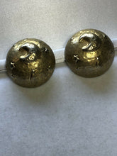 Vintage Signed Moons Stars Statement Gold Tone Clip On Earrings
