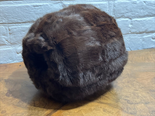 Antique Fur Muff Hand Warner
