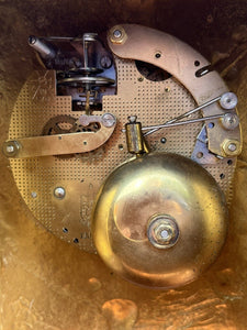 Brass Clock. Chines On 2 Bells. Post Worldwide