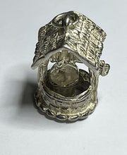 Vintage Silver 925 Wishing Well With Hanging Bucket Charm 4.02g