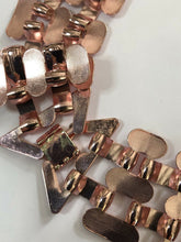 Vintage 1980s Rose Gold Plated Statement Collar Necklace