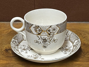 Antique Oversized Cup & Saucer
