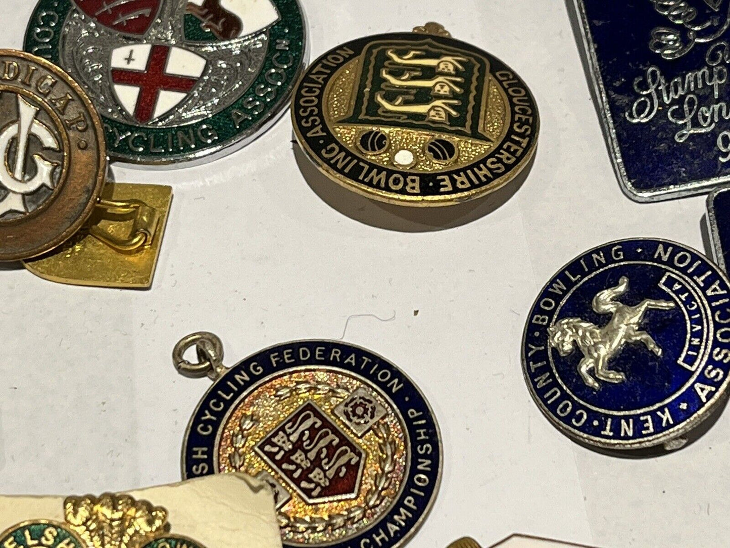 Old Badges. Mostly Bowls Awards And Club Badges