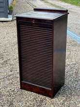 Filing Cabinet. Collectors Cabinet. With 9 Drawers And Tambour Roll Front.