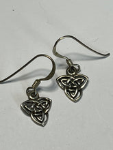 Vintage Celtic Cut Out Silver 925 Drop Earrings