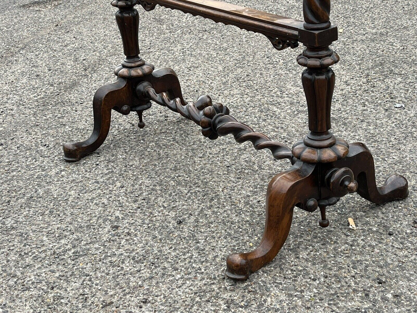 Antique  Mahogany Embroidery/ Tapestry Stand