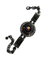 Butler And Wilson Gunmetal Black Aurora Borealis Bracelet