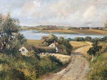 Danish Landscape Oil Painting In Gilt Frame, Signed, Large & Impressive
