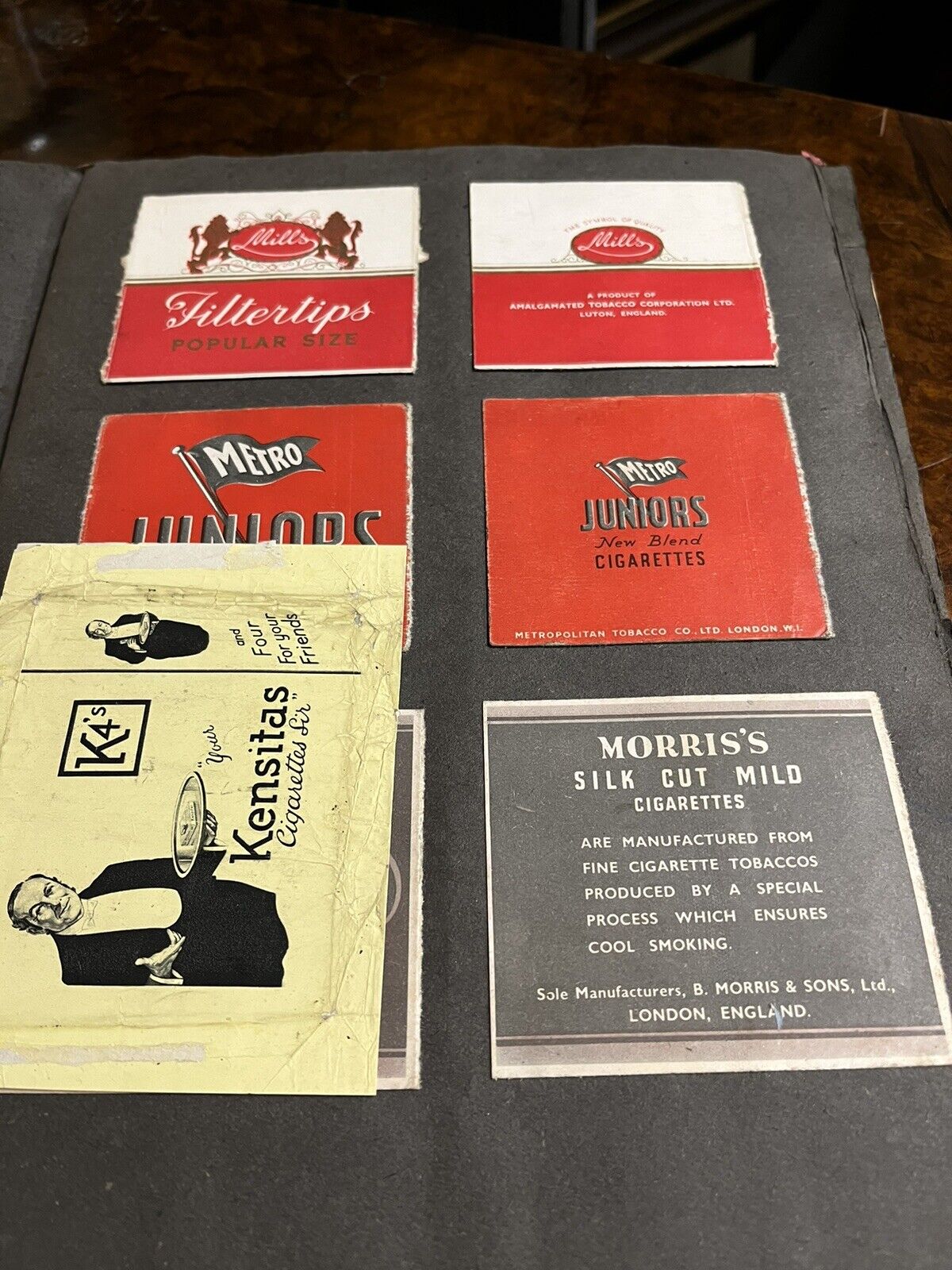 Vintage Collection of old Cigarette Boxes, Matchbox Labels & other Shop labels