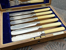 Fish Servers In Original Oak Case