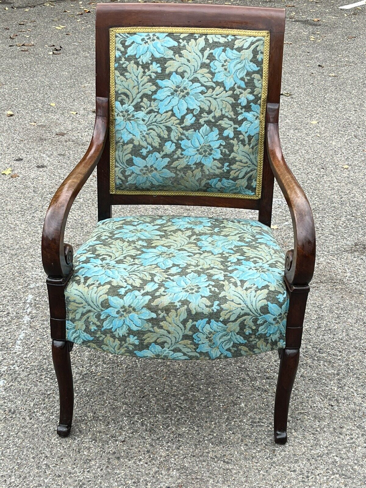 Regency Mahogany Country House Library Armchair.