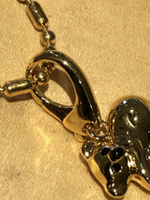 Vintage 1980s Heart Bear Pendant Necklace