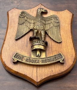 Antique & Very Rare Essex Regiment Brass Mess Plaque