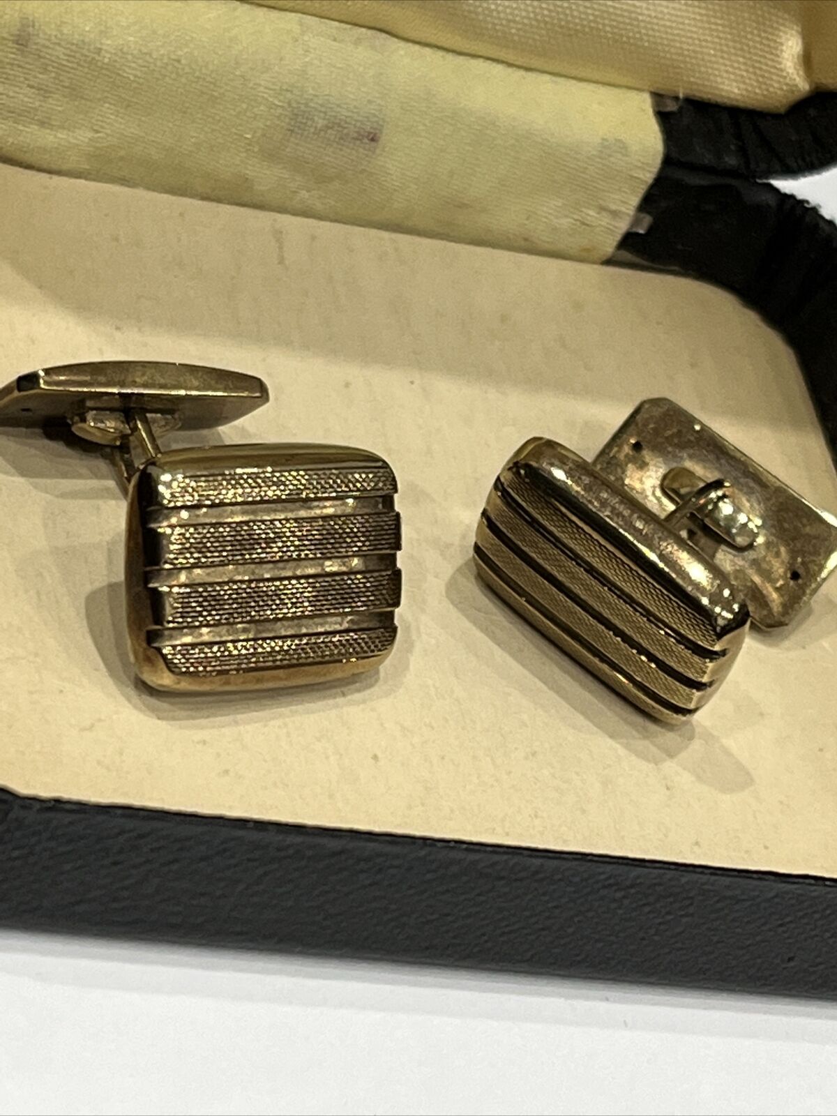 Art Deco 333 Stamped 8 Ct Gold Vintage Cufflinks