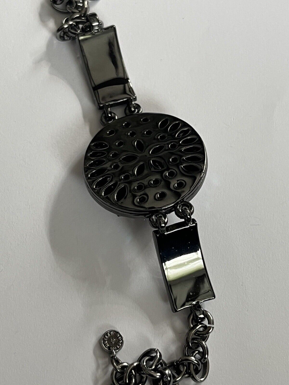 Butler And Wilson Gunmetal Black Aurora Borealis Bracelet