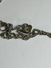 Vintage Swarovski Swan Signed Teardrop Pendant Necklace