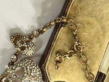 Vintage Gold Tone Diamanté Skull Bracelet