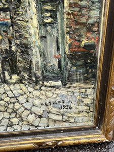 Large Oil On Canvas Of Paris Signed And Dated 1936. 107 X 82 Cms