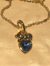 Vintage 1980s Heart Bear Pendant Necklace
