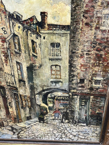 Large Oil On Canvas Of Paris Signed And Dated 1936. 107 X 82 Cms