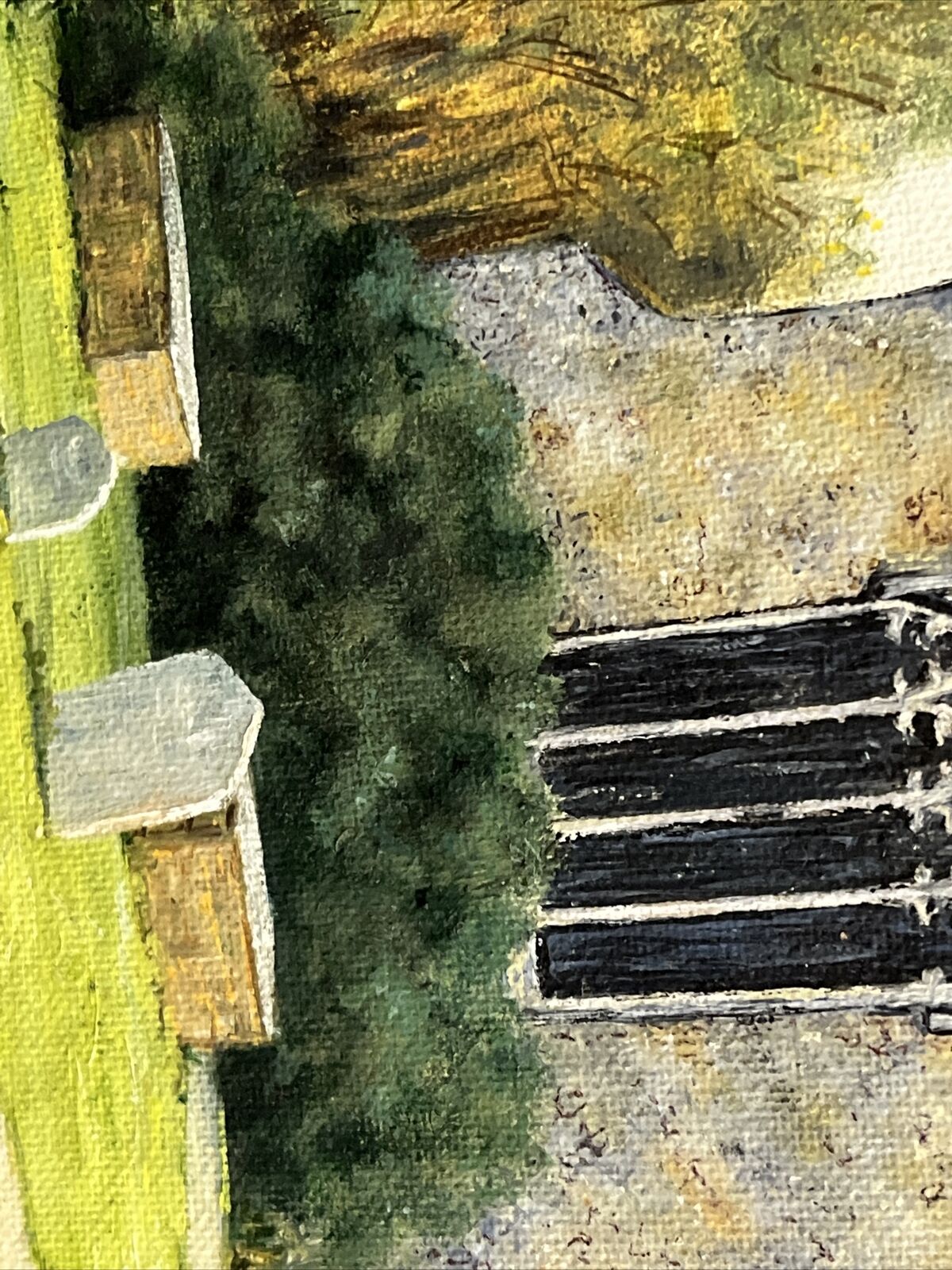 Original Signed Painting Of A English Countryside Church