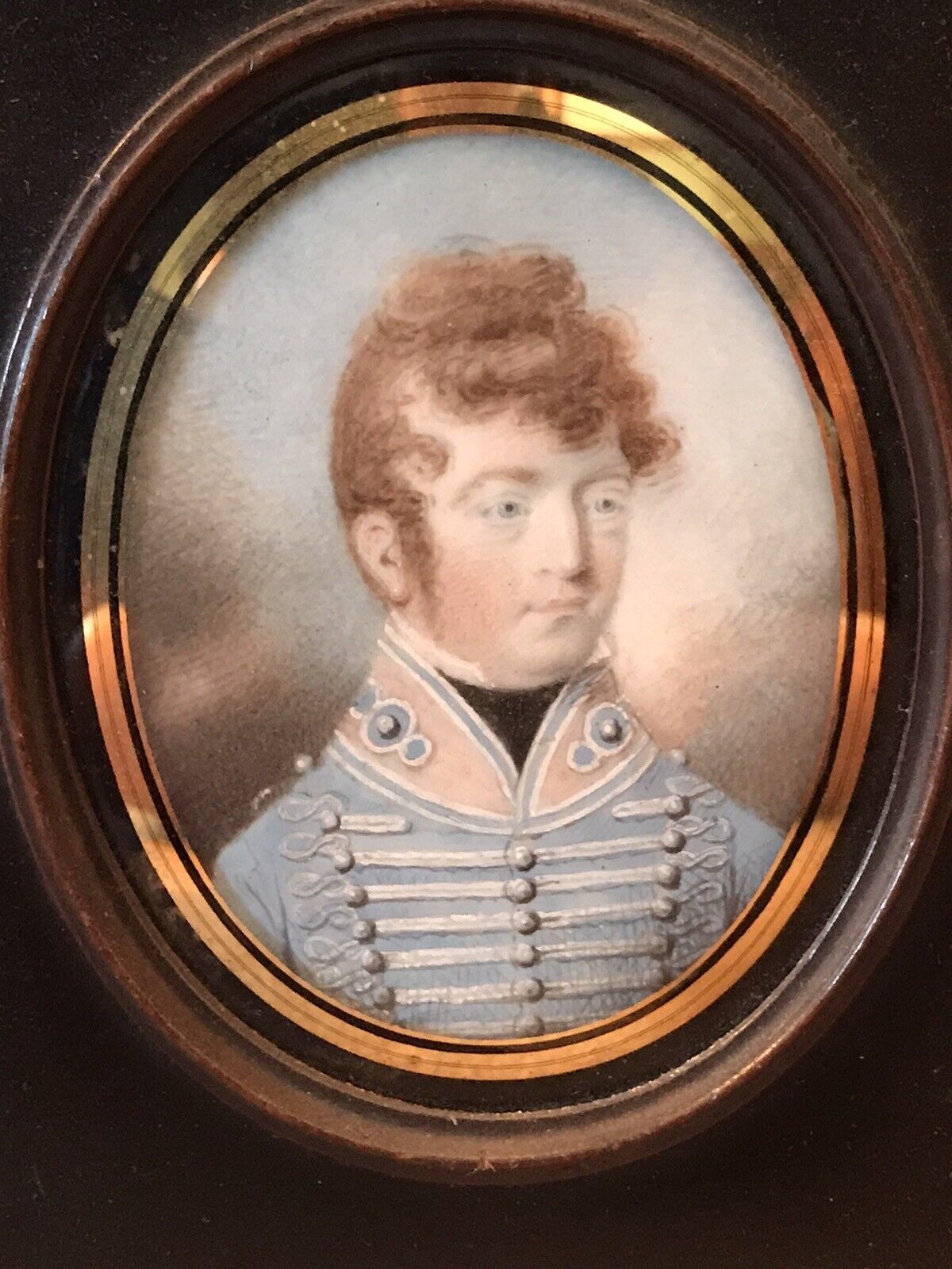 Portrait Miniature Of Captain Maitland POW Battle Of Waterloo 1816