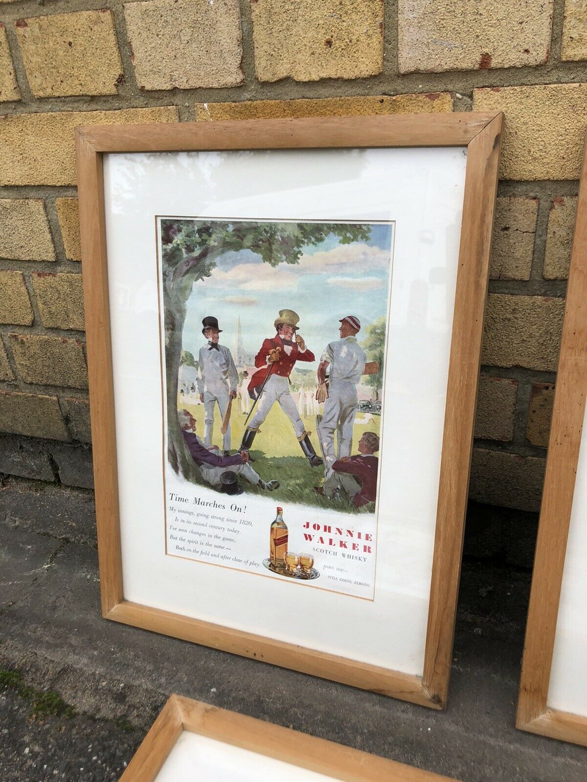 Framed Johnnie Walker Whisky Advertising Prints