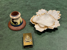 Match Striker, Brass Matchbox Holder & Novelty Ashtray Set.