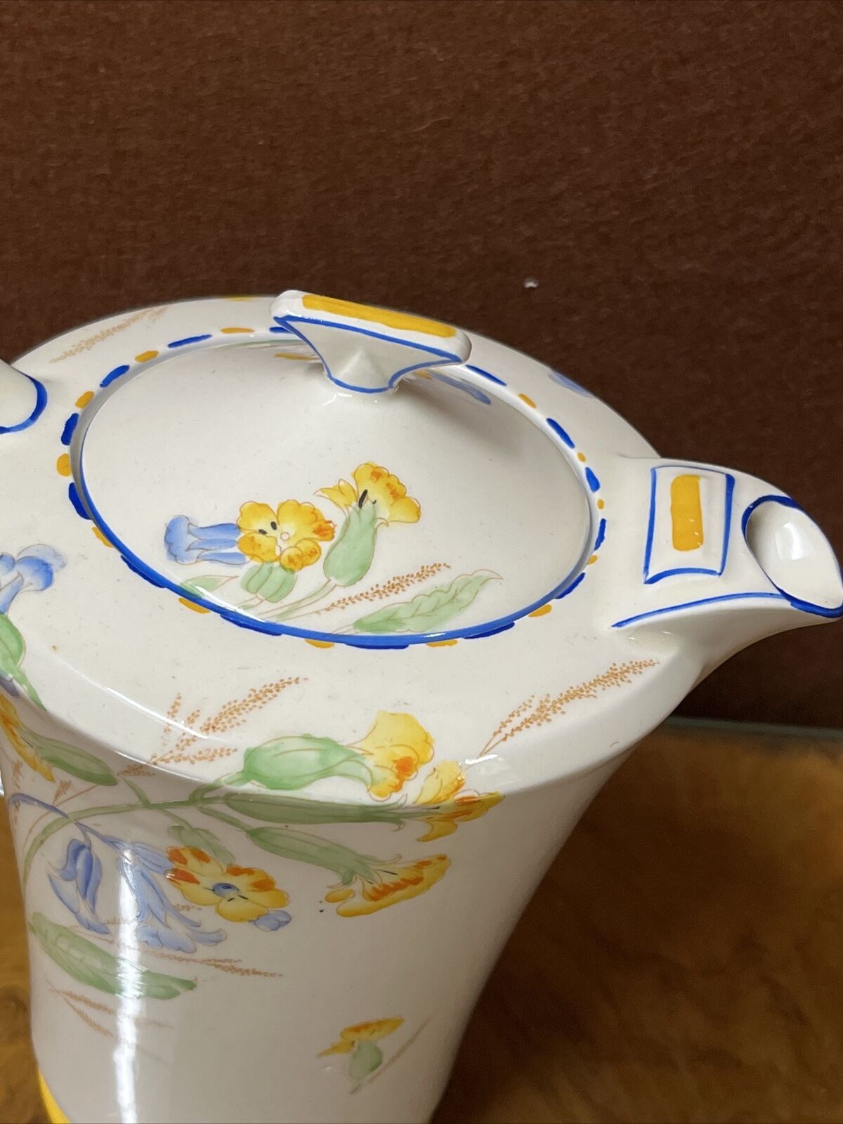 Art Deco Meadow Sweet Coffee Pot By Crown Devon Fieldings